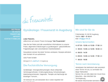 Tablet Screenshot of die-frauenaerzte-augsburg.de